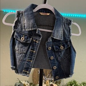 Highway Jeans Blue Denim Vest for Kids